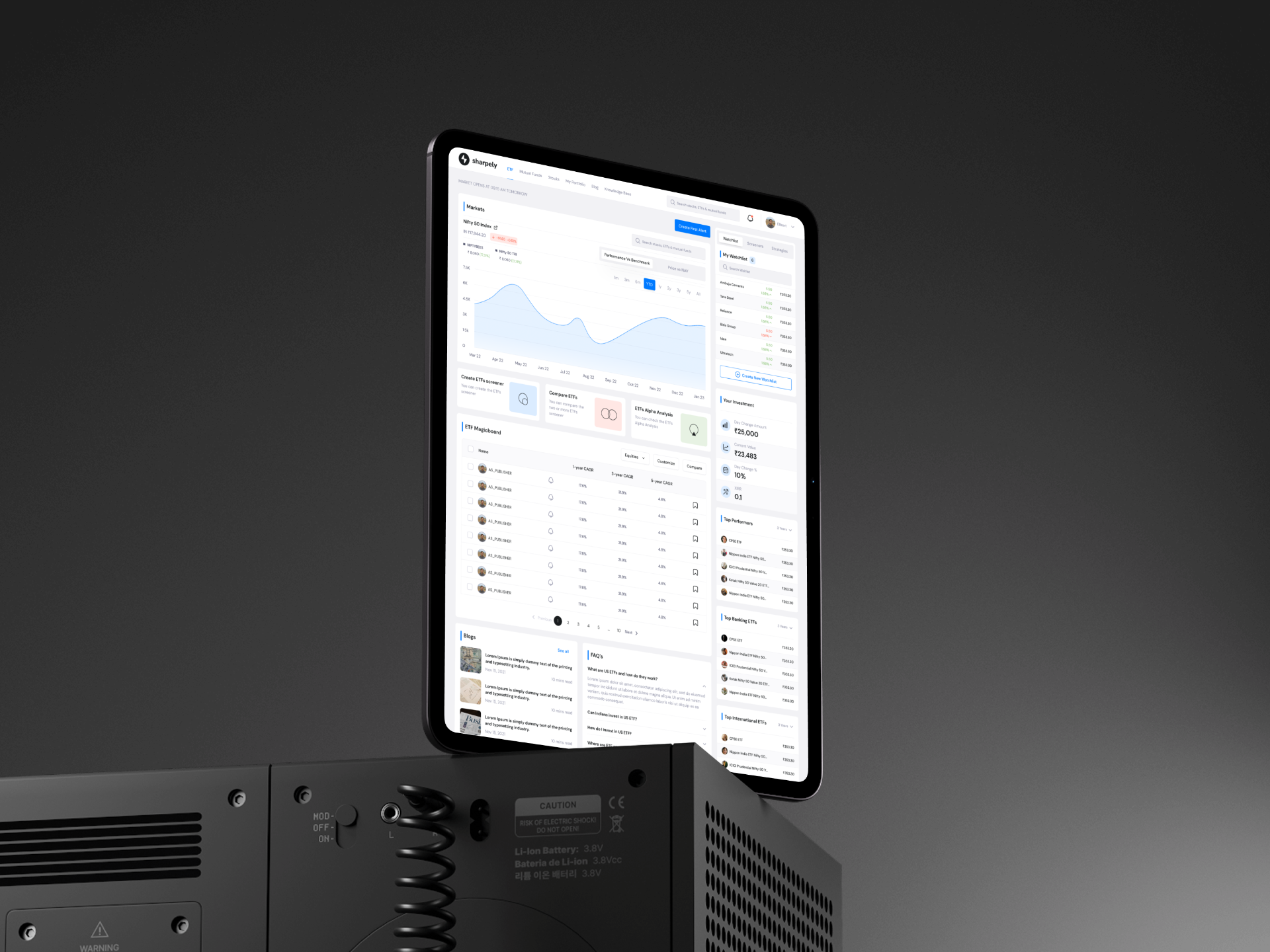 Annotated developer handoff — tablet